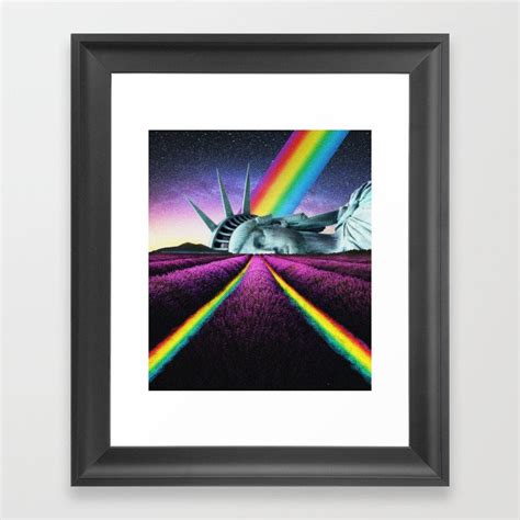 Pride Rainbow Statue Of Liberty Pride Digital Collage Surreal Artwork