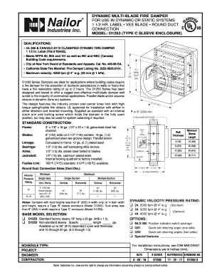 Fillable Online Submittal Model D Type C Sleeve Enclosure