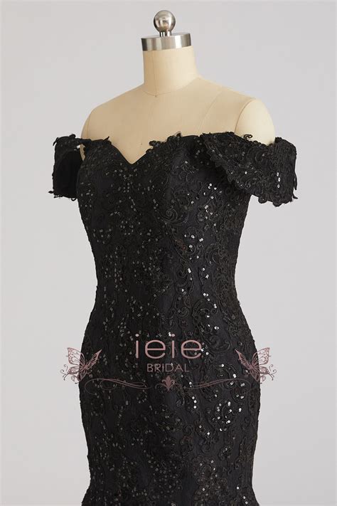 Gorgeous Black Lace Mermaid Wedding Dress ARTA – ieie Bridal