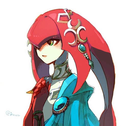 Legend Of Zelda Breath Of The Wild Art Zora Champion Princess Mipha