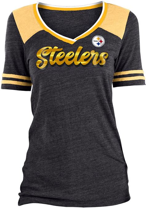 Pittsburgh Steelers Womens Black Training Camp Short Sleeve T Shirt Steelers T Shirts