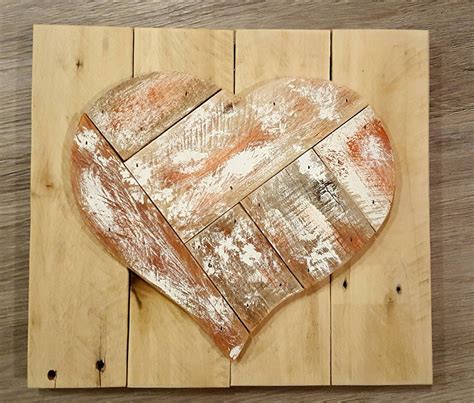 Rustic Reclaimed Wood Heart Wall Hanging Etsy Rustic Reclaimed Wood