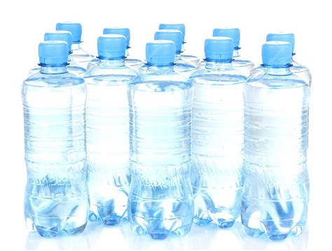 Premium Photo | Plastic bottles of water isolated on white