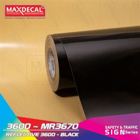 MAXDECAL 3600 MR3670 Reflective Black MAXDECAL Professional