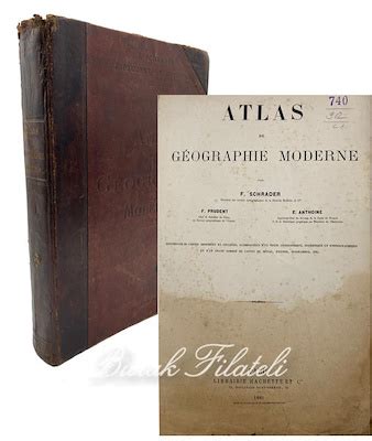 Atlas De G Ographie Moderne F Schrader Paris Sayfa Ve