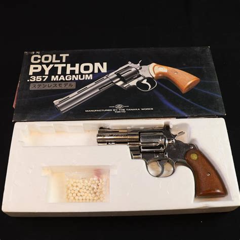 【やや傷や汚れあり】タナカワークス Colt Python 357 Magnum ガスガン S757の落札情報詳細 ヤフオク落札価格