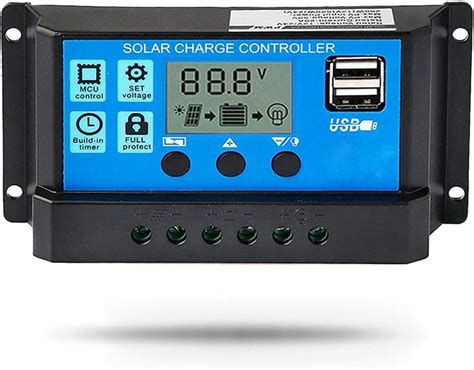 Temank 30a Solar Charge Controller 12v 24v Auto Solar Panel Battery Controller