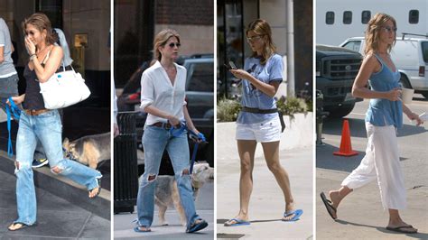 Jennifer Aniston Mostró Cómo Llevar Sandalias Thong Con Pantalones Y