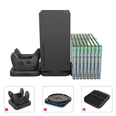 Vertical Cooling Stand For Xbox Series X Dual Controller Charging