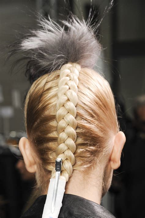 Backstage Hair Autumnwinter 2013 14 Dutch Braid Hairstyles Catwalk Hair Hair Styles