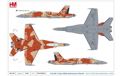 F/A-18A - RAAF 3 Sqn 100th Anniversary Scheme, RAAF Base Williamtown ...