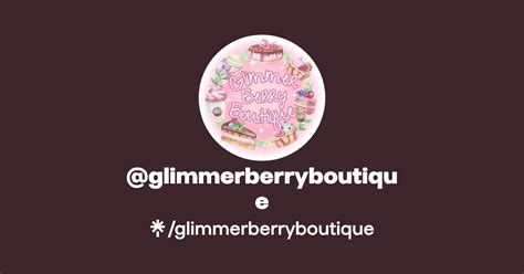 Glimmerberryboutique Instagram Facebook Tiktok Linktree