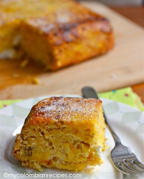 Torta De Maduro Ripe Plantain And Cheese Cake My Colombian Recipes