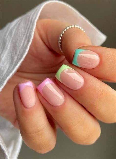 Lindas Ideas Para Una Manicura Francesa En Tonos Pastel