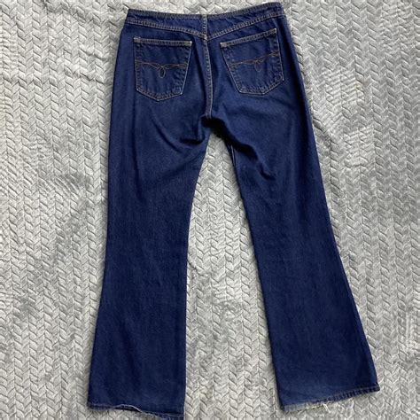 Y2K Lace Up Paris Blues Jeans Size 7 Y2k Depop