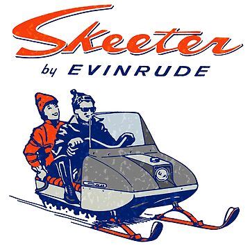 Evinrude Skeeter Snowmobile Sticker For Sale By Barnfinddave Redbubble