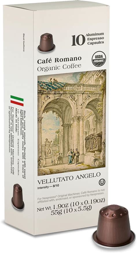 Organic USDA Café Romano Coffee Aluminum Espresso Pods For Nespresso