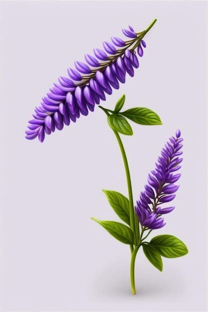 Premium Ai Image Purple Flower