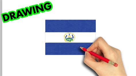 How To Draw El Salvador Flag Art Therapy YouTube