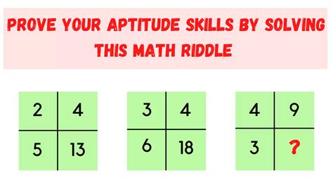 How Good Are Your Aptitude Skills Test Yourself With This Math Riddle