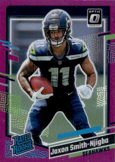 Jaxon Smith Njigba 2023 Donruss 390 Optic Preview Pink Price Guide