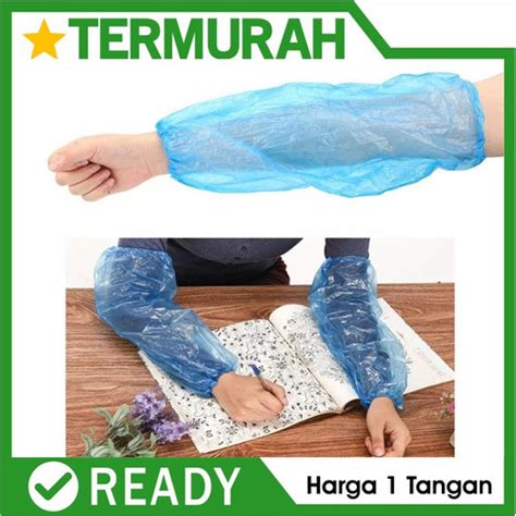 Jual Manset Lengan Tangan Cover Plastik Plastic Penutup Disposable Anti