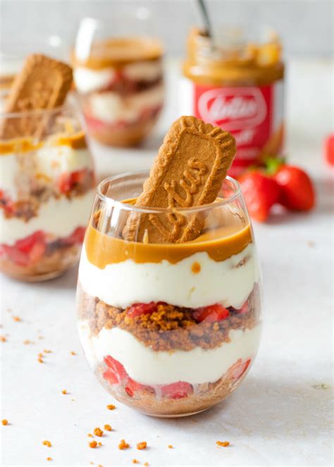 Lotus Biscoff Cheesecake Toetje Met Aardbeien Vicky Van Dijk