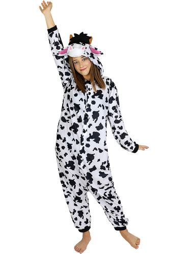 Disfraz De Vaca Onesie Para Adulto Funidelia