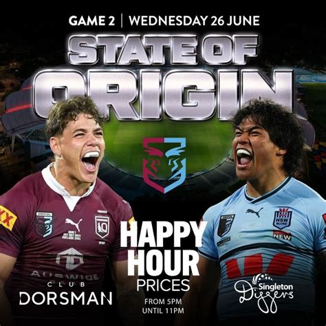 State of Origin Game II is on TONIGHT - who's pumped?! - Singleton Diggers