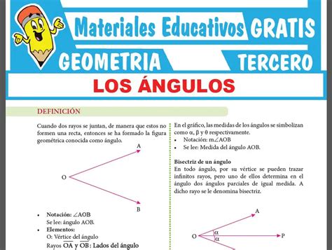 Los Ángulos Para Tercer Grado De Secundaria ≫ Materiales Educativos