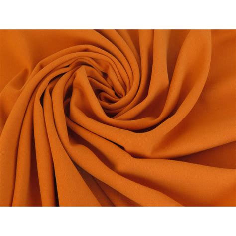 Tissu Double Tissage Stretch Orange Mercerie En Ligne The Sweet