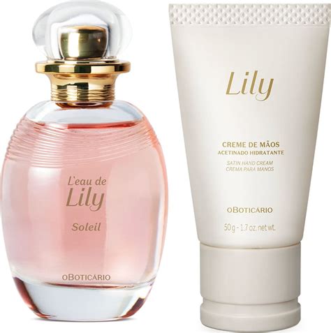 Combo Presente Lily Desodorante Colônia 75ml Creme de Mãos 50g O