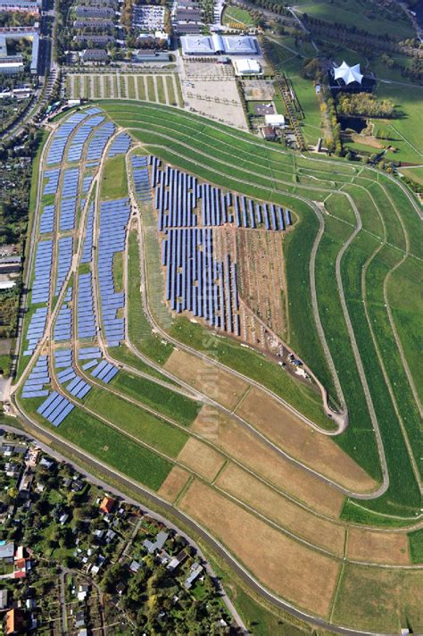 Magdeburg Aus Der Vogelperspektive Solar Deponie Magdeburg