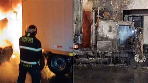 Tráiler arde en llamas tras chocar contra una estación del Metrobús en