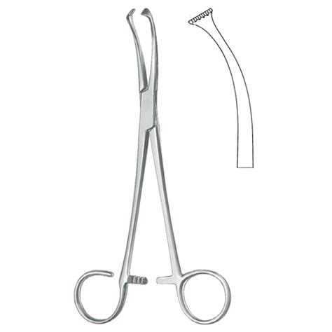 Tonsil Grasping Forceps Curved Zainsa Instruments