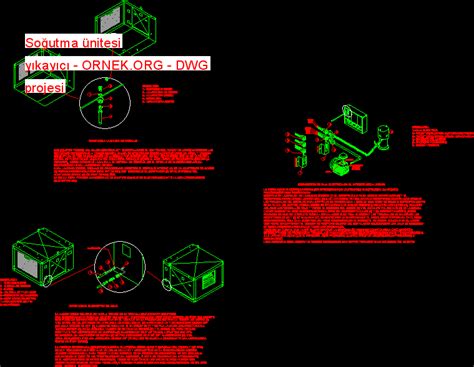 Proje Sitesi H v c işlem akış şeması Autocad Projesi