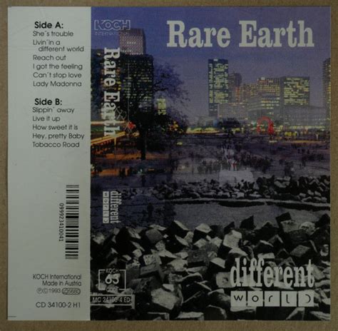 Rare Earth Different World 1993 Cassette Discogs