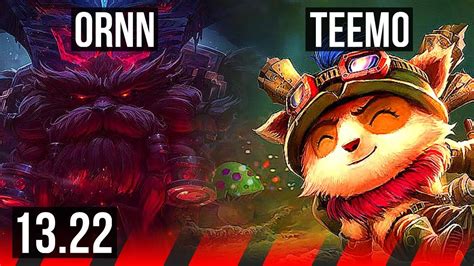 Ornn Vs Teemo Top Games M Mastery Euw