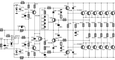 Ultimate Power Amplifier Circuit 10000 Watts Schematic