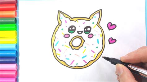 Como Desenhar Uma Rosquinha Fácil 🏻 Desenhos Kawaii Fácil Youtube