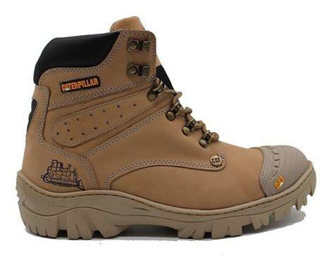 Bota Botina Caterpillar Original Couro Legitimo E Biqueira Frete Gr Tis