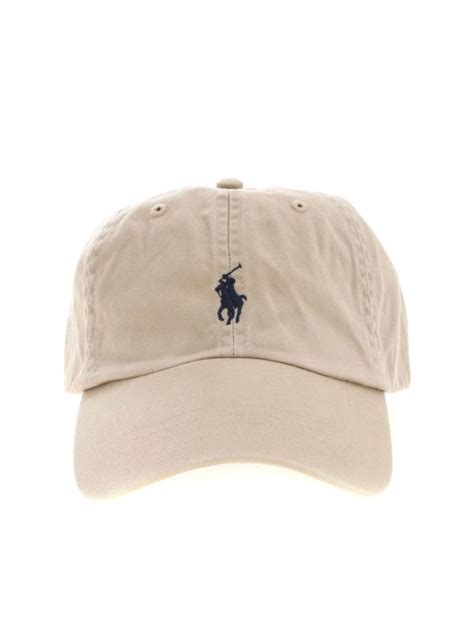 Hats And Caps Polo Ralph Lauren Baseball Cap In Beige With Logo 710548524005