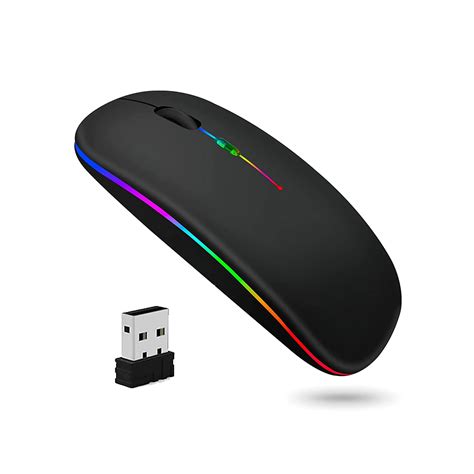 Ripley MOUSE DUAL INALAMBRICO CON BLUETOOTH Y USB RECARGABLE NEGRO