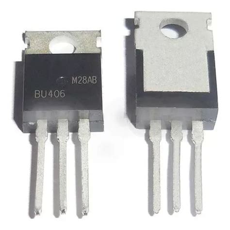 Transistor Bipolar Bu406 Npn To 220 Pack 10 Unidades Cuotas Sin Interés