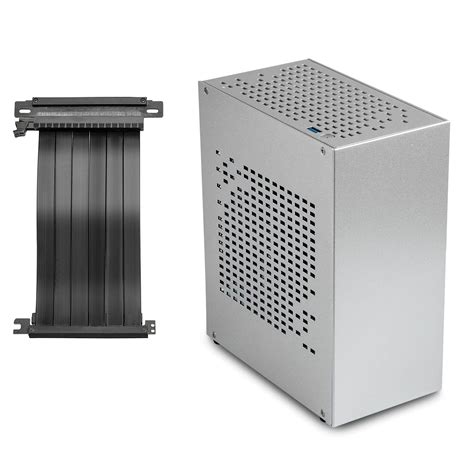 Buy Aluminum Mini Itx Case With Pci Riser Joyjom Mini Pc Case Sff Small Form Factor Pc Case