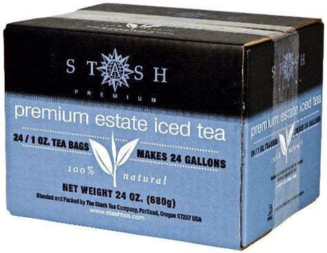 Stash Tea Premium Estate Iced Tea 1 Ounce Iced Tea Brew Bags Pack Of 24