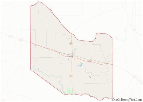 Map of Hardeman County, Texas - Thong Thai Real