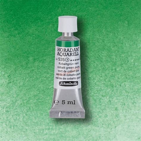 Schmincke Horadam Watercolour 5ml 535 Cobalt Green Pure S4 The