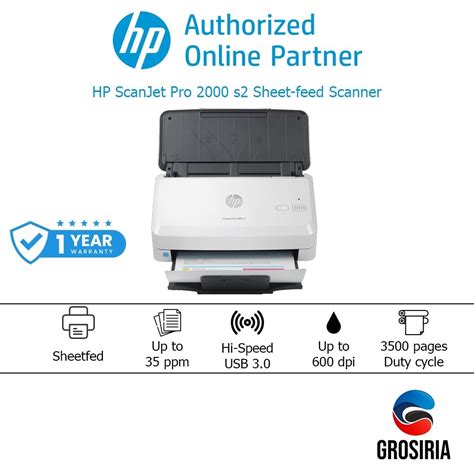 Jual Hp Scanner Scanjet Pro 2000 S2 Sheet Feed Shopee Indonesia