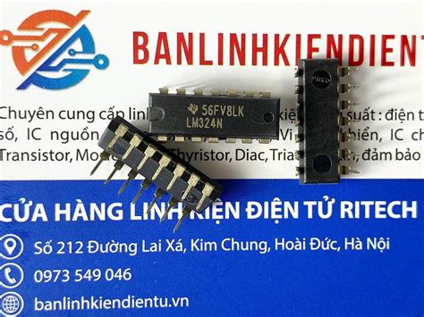 LM324 LM324N IC khuếch đại Op Quad Texas DIP 14 hàng nhập khẩu